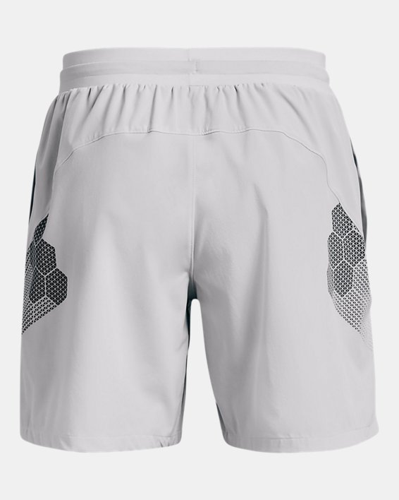 男士UA ArmourPrint Woven短褲, Gray, pdpMainDesktop image number 5